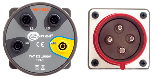 AGT-32C Three-phase socket adapter 32 A (4P)