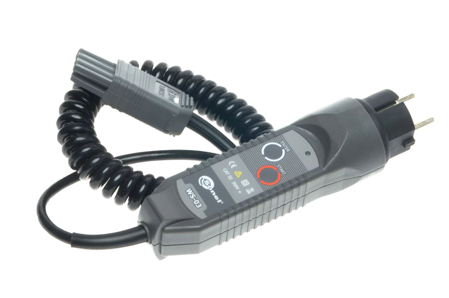 Adapter with START button with UNI-SCHUKO (WS-03)