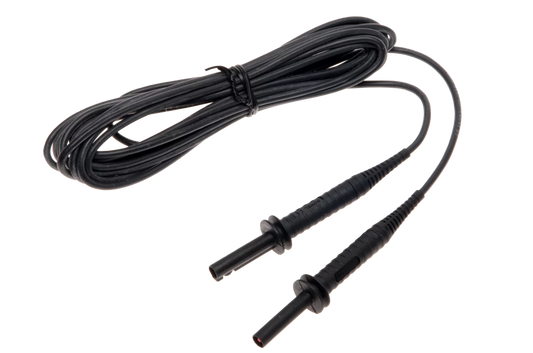 Test lead 5 m 5 kV (banana plugs, shielded) black/graphite