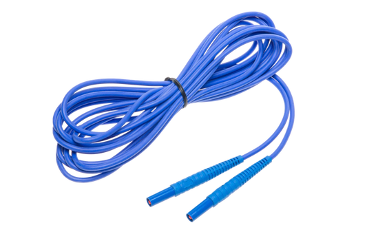 Test lead 5 m CAT III/1000V CAT IV/600V (banana plugs) blue