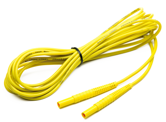 Test lead 5 m CAT III/1000V CAT IV/600V (banana plugs) yellow