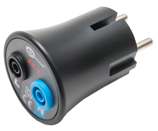 AZ-1  Power supply adapter (mains plug/banana sockets)