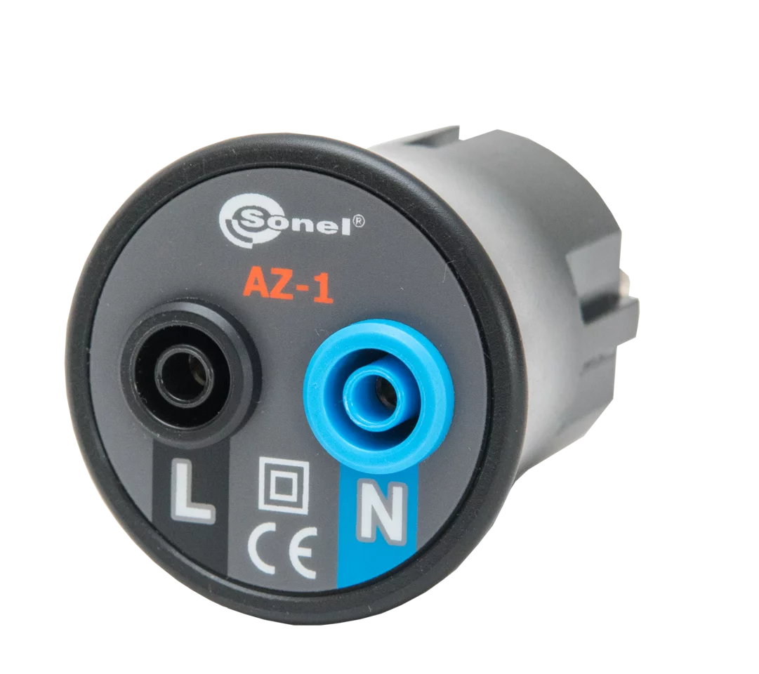 AZ-1  Power supply adapter (mains plug/banana sockets)