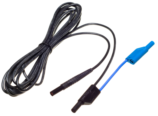 Test lead 5 m 1 kV (banana plugs, shielded) black/graphite