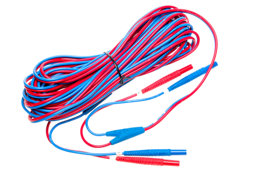 2-core test lead 15 m (10 / 25 A) U2/I2