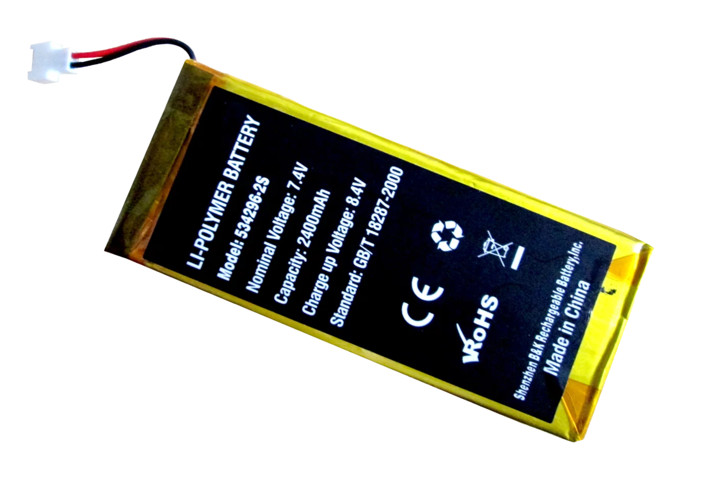 Li-Poly battery 7,4 V, 2.4 Ah for CMM-60