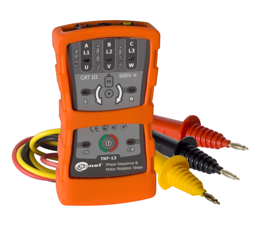 TKF -13 Phase Sequence Tester (120-690V) 2-70 Hz