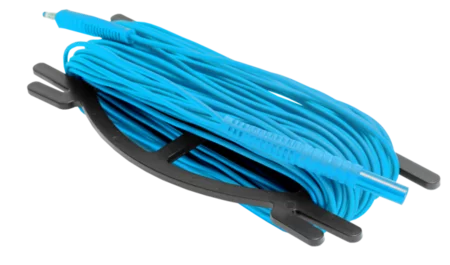 Test lead 15 m earth resistance (on a H-frame, banana plugs) blue