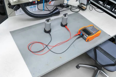 Kit for measuring resistance in zones with ESD protection