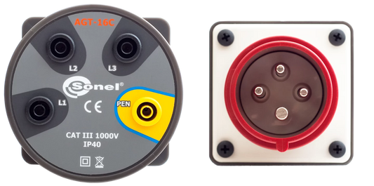 AGT-16C Three-phase socket adapter 16 A (4P)