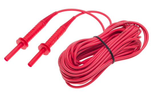 Test lead 10 m 5 kV (banana plugs) red