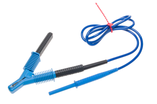 Test lead 1.8 m 11 kV (crocodile plug) blue