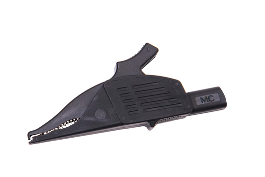 K-03  Crocodile clip, black, 1 kV, 32 A