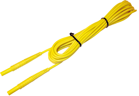 Test lead 1 kV (banana plugs) yellow 10 m