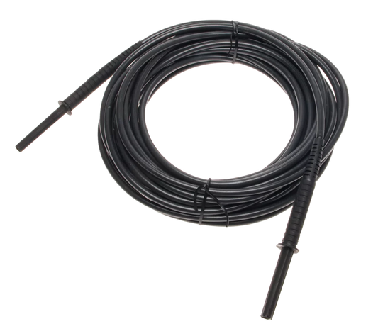 Test lead 15 m black, shielded 10 kV with banana plugs