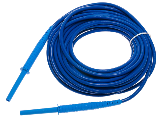 Test lead 15 m blue 10 kV with banana plugs
