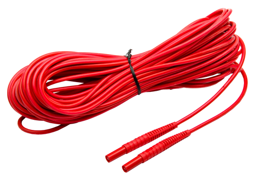 Test lead 20 m CAT III/1000V CAT IV/600V (banana plugs) red