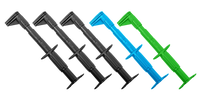Flat test clip, set - 5 pcs. (grip - banana socket)