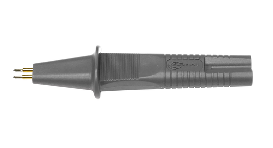 Double pin Kelvin probe with banana connector (thick pins)