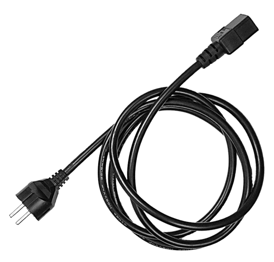 Mains power cable Uni-Schuko / IEC C19 plug