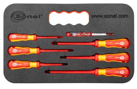 Screwdriver set 6-pieces + voltage tester