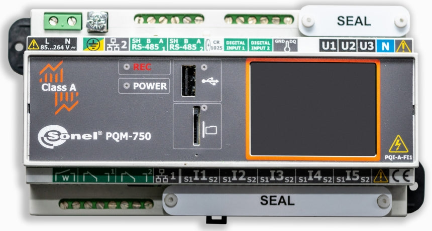 PQM-750 Power Quality Analyzer v. AC1-R1-CT5-T1
